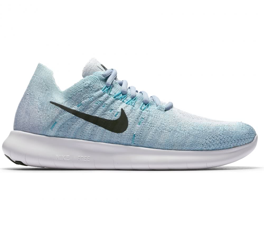 nike free rn flyknit mujer azul