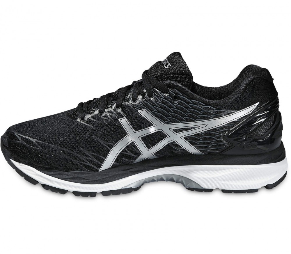 asics nimbus 18 hombre plata