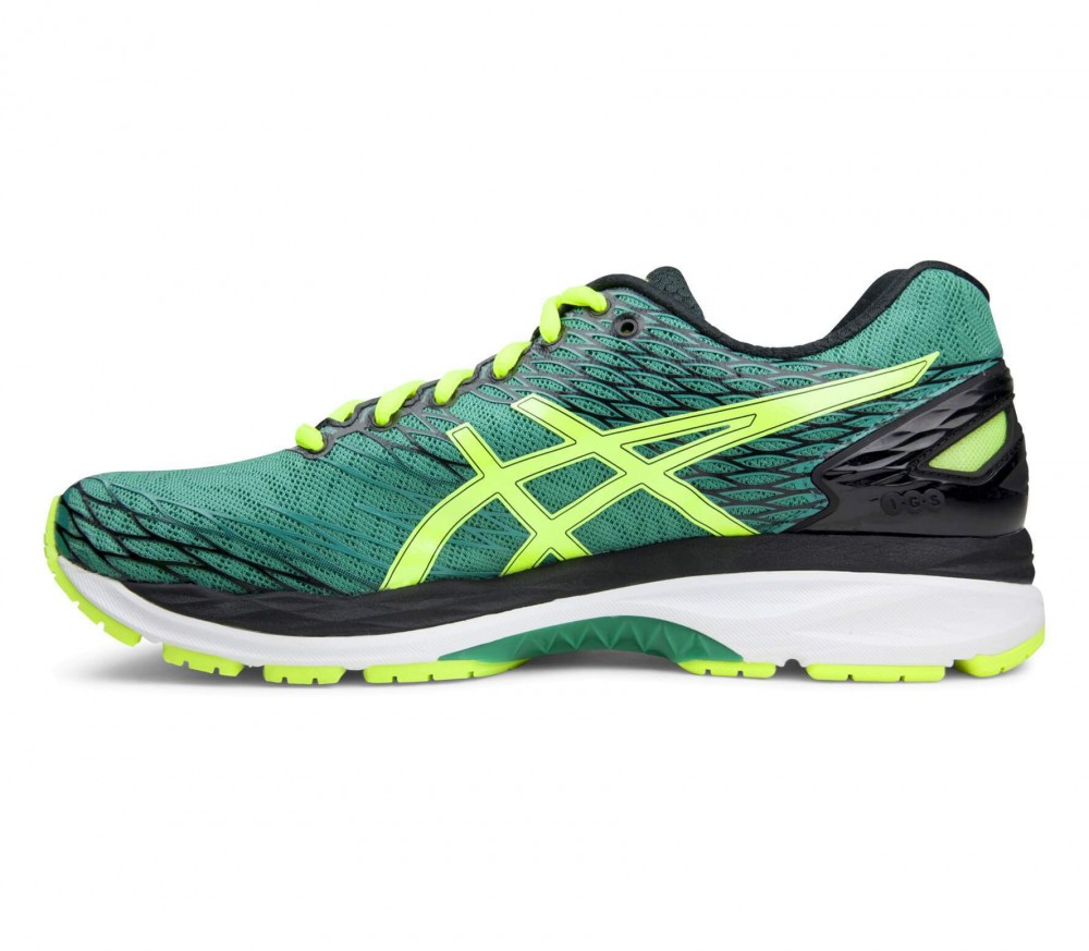 asics gel nimbus 18 hombre verdes