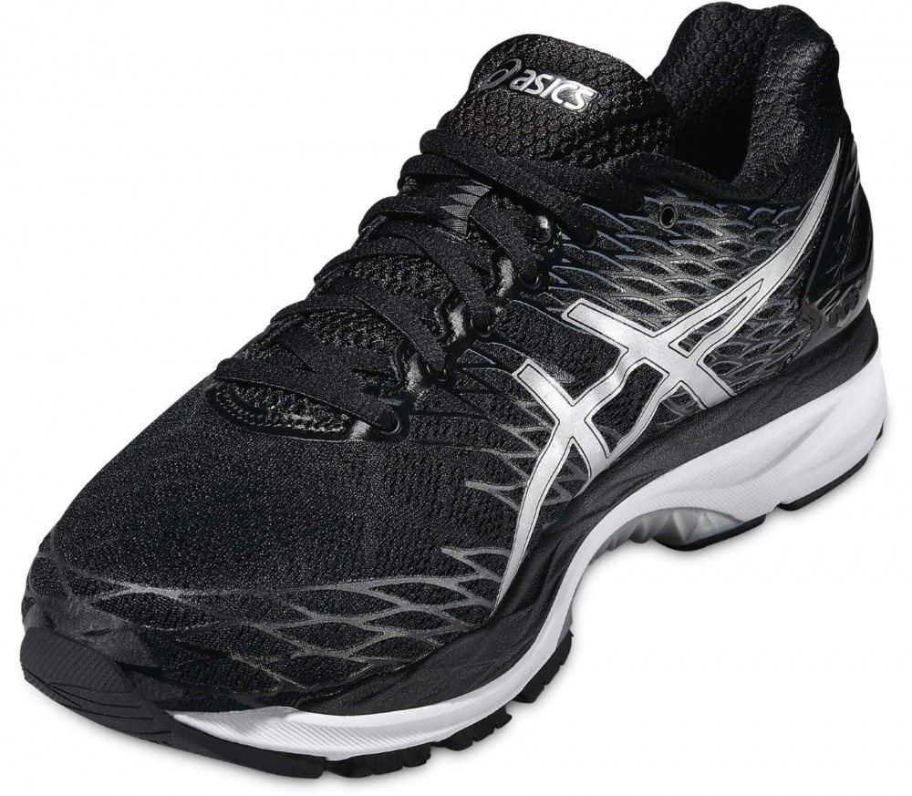 asics nimbus 12 hombre plata